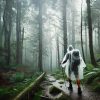 Cycling Rain Poncho ZENO PE Plastic Hooded Sleeve-1