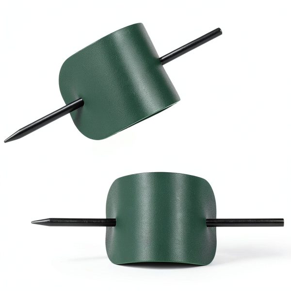 WILLBOND Faux Leather Hair Barrette Oval 4‑Piece Elegant-3