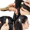 Gold Hair Barrette Vintage Metal Large Hair Clip-3