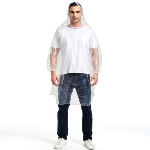 SWOGAA Disposable Rain Poncho Extra Thick Adults 4 Pack-7