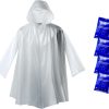 Cycling Rain Poncho ZENO PE Plastic Hooded Sleeve-0