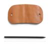 WILLBOND Faux Leather Hair Barrette Oval 4‑Piece Elegant-1