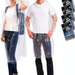 SWOGAA Disposable Rain Poncho Extra Thick Adults 4 Pack-0