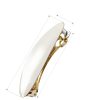 Gold Hair Barrette Vintage Metal Large Hair Clip-1