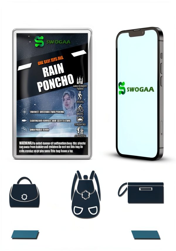 SWOGAA Disposable Rain Poncho Extra Thick Adults 4 Pack-5