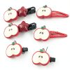Apple Hair Clips Thinslimer Kawaii Design Set-4