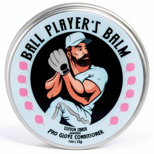 Baseball Glove Conditioner by Ball Player's Balm 1oz Cotton-0