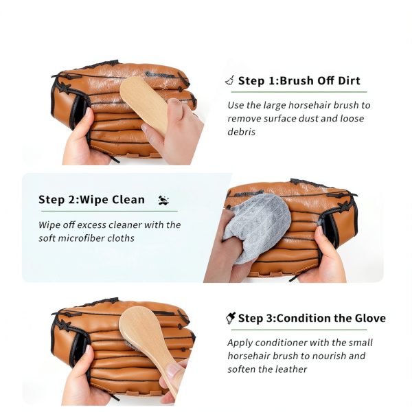 Baseball Glove Break-in Kit SISIPAI LIFE 6-Piece Wood Mallet Set-1