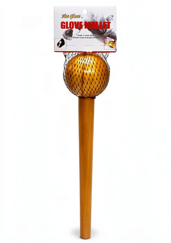 Hot Glove Mallet Baseball Glove Break In Tool Solid Wood One Size-4