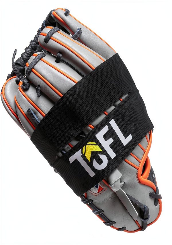 TOFL Baseball Softball Glove Wrap Black Elastic Strap X Large-7