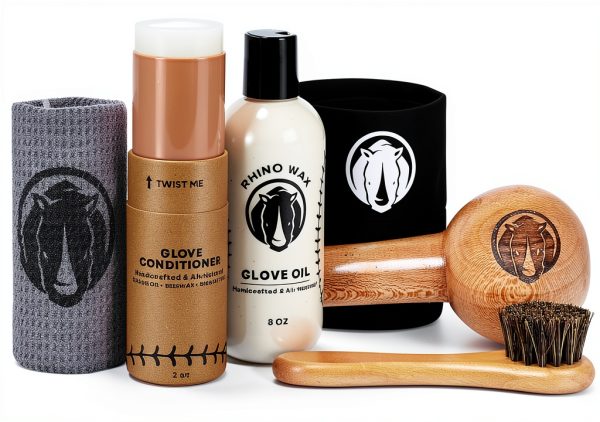 Rhino Wax Ultimate Baseball Glove Break-In Kit 6 Pack Natural-0