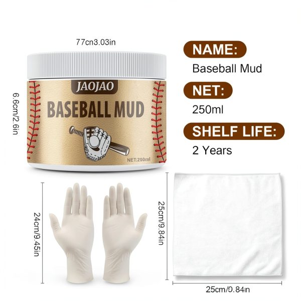 Baseball Mud JAOJAO YLUS050 Red 10mm Mud Treatment for Pitchers-6