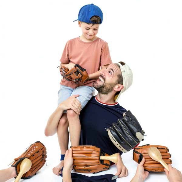 SISIPAI LIFE Baseball Glove Mallet 11.8" Natural Wood One-Piece-4