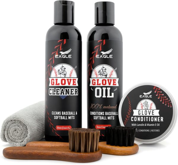 Eagle Glove Care Kit Leather Glove Maintenance Set 6-Piece Clear-0