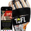 TOFL Baseball Softball Glove Wrap Black Elastic Strap X Large-0