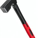 Camping Hammer DESHIL 10.8" Heavy Duty Mallet with Rubber Grip Red-0