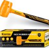Rubber Mallet 16oz Kzotzo Fiberglass Handle Yellow Seamless Design-0
