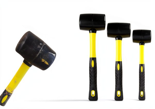 Benchmark Rubber Mallet Set 8‑oz 16‑oz 32‑oz with Fiberglass Handles-2