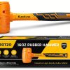 Rubber Mallet 16oz Kzotzo Fiberglass Handle Yellow Seamless Design-8
