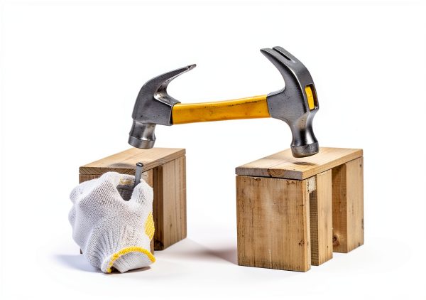 Dual Head Small Hammer EupHHonycs 6.88" Plastic Metal Craft Hammer-5