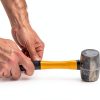 Benchmark Rubber Mallet Set 8‑oz 16‑oz 32‑oz with Fiberglass Handles-3