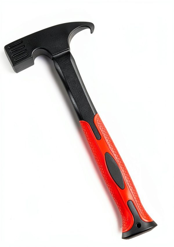 Camping Hammer DESHIL 10.8" Heavy Duty Mallet with Rubber Grip Red-1