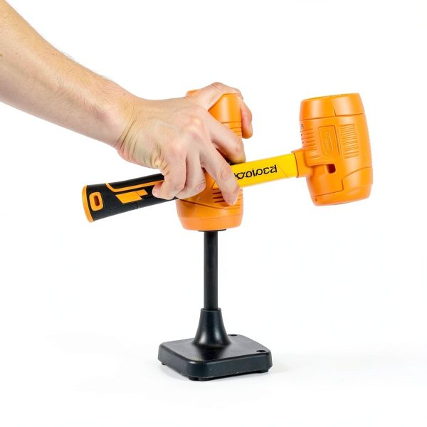 Rubber Mallet 16oz Kzotzo Fiberglass Handle Yellow Seamless Design-6