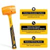 Rubber Mallet 16oz Kzotzo Fiberglass Handle Yellow Seamless Design-3
