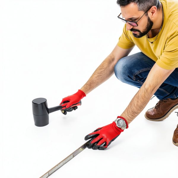 Rubber Mallet 16 oz by DESHIL Fiberglass Handle Durable Non‑Slip Tool-5