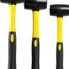 Benchmark Rubber Mallet Set 8‑oz 16‑oz 32‑oz with Fiberglass Handles-0