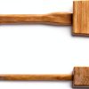 Wooden Mallet QWORK 9.5 Inch Beech Carpenter Hammer Brown-2