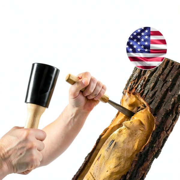 Precision Wood Carving Mallet 15oz Medium Schaaf Tools Urethane Head-6