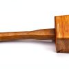 Wooden Mallet QWORK 9.5 Inch Beech Carpenter Hammer Brown-1