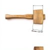 Wooden Mallet QWORK 9.5 Inch Beech Carpenter Hammer Brown-5