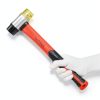 Hammer Set WOTAHI 2-Piece 16 oz Rubber Mallet & 35 mm Soft Hammer Red-3