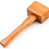 Wooden Mallet QWORK 9.5 Inch Beech Carpenter Hammer Brown-6
